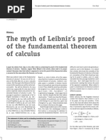 Leibniz Fundamental Theorem of Calculus