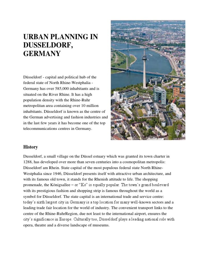 Urban Planning in Düsseldorf, Germany | PDF | Germany | World Politics