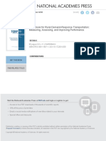 Guidebook For Rural Demand-Response Transportation Measuring, Assessing, and Improving Performance