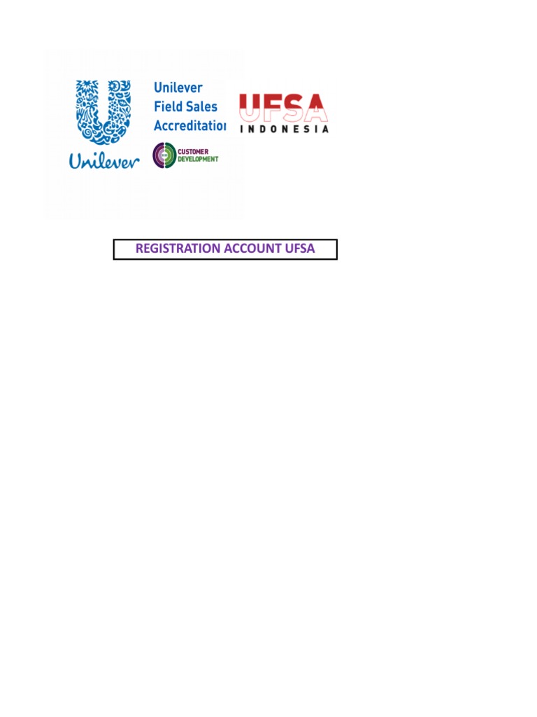 UFSA Registration Account Guide | PDF