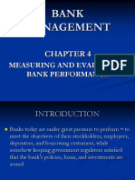 Bank Management: Measuring and Evaluating Bank Performance