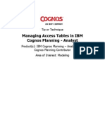 Managing Access Tables in Analyst
