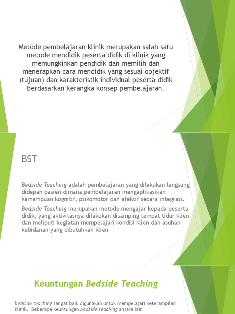 Metode Bedside Teaching dalam Keperawatan | PDF