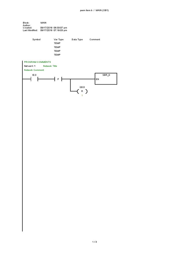 PWM Item B PLC Program Overview | PDF | Computer Programming | Computing