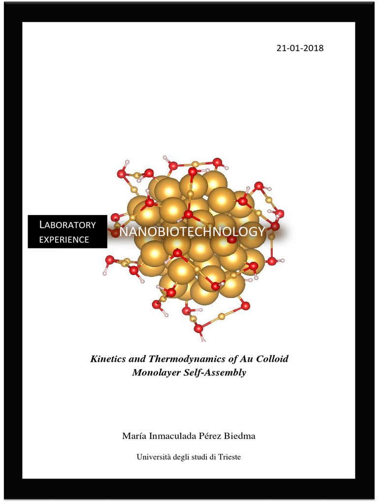 Kinetics of Gold Colloid Self-Assembly | PDF | Nanoparticle | Colloid