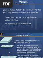 Centroid of Plane Area