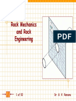 Rock Mechanics and Rock Engineering: 1 of 52 Dr. G. V. Ramana