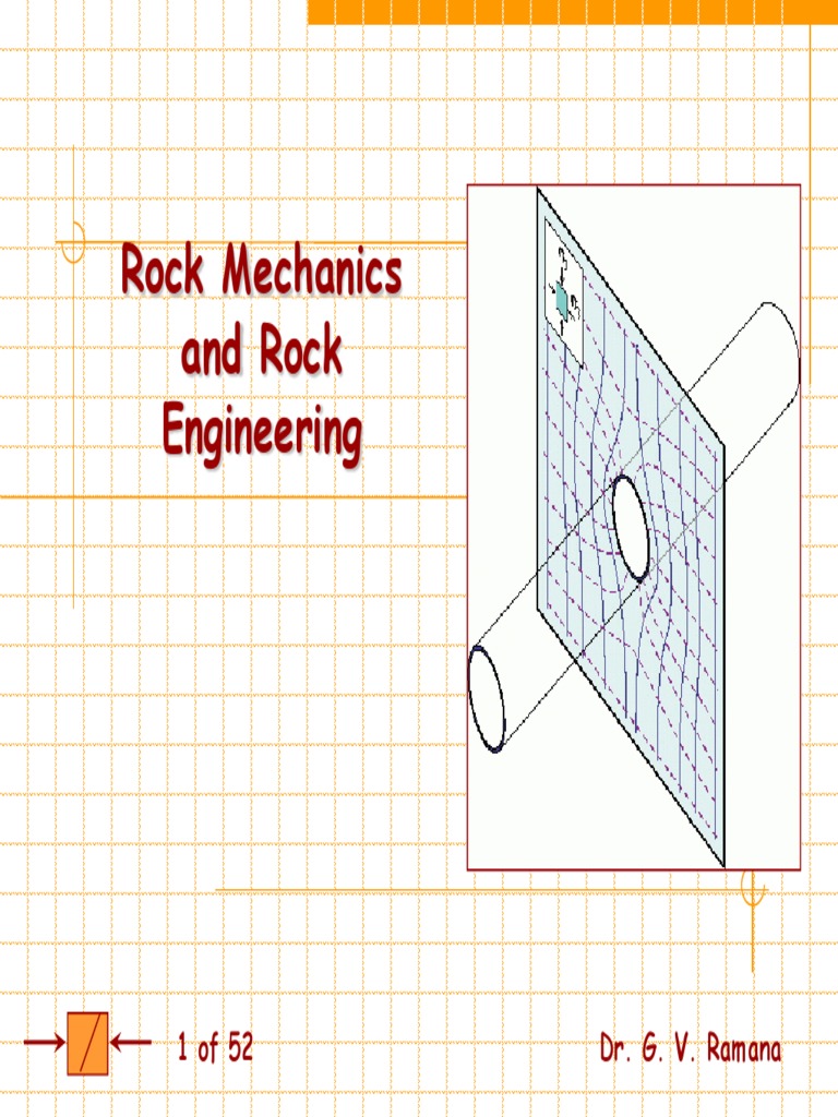 Rock Mechanics and Rock Engineering: 1 of 52 Dr. G. V. Ramana | PDF ...