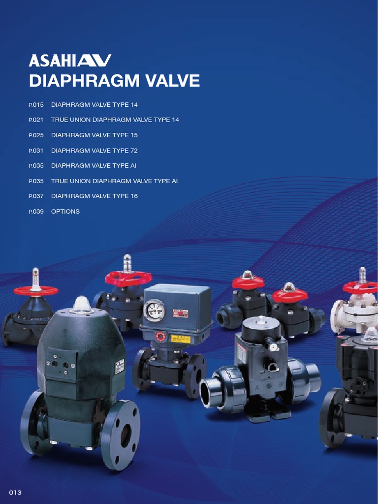 Diaphragm Valve Types and Specifications | PDF | Valve | Switch