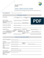 Employee Application Form GEMS