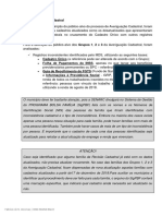 Atualização Cadastral - CADUNICO 2019