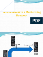 Remote Access to a Mobile Using Bluetooth