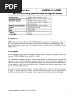 MEGA Servo Setup Procedure For Driving PMS Motor: Application Note AN-MEGA-0016-v105EN