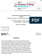 STC 2017 Regional Round PPT Cross Platform Automated Appium Testing A Primer