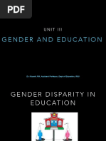 Gender Disparity in Education