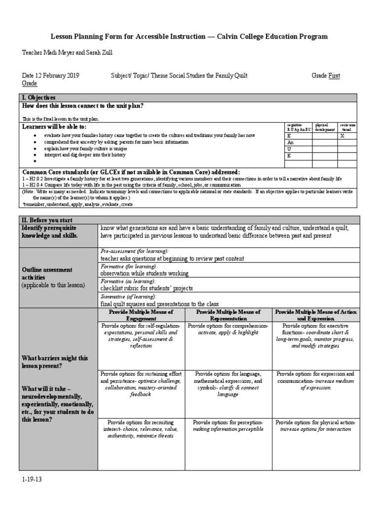 Lesson Plan | PDF | Learning | Educational Psychology