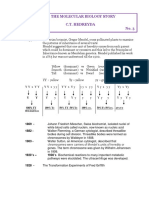 The Molecular Biology Story C.T. Hedreyda No. 3