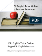ESL Tutor Online English Teacher Resources Online English Lessons