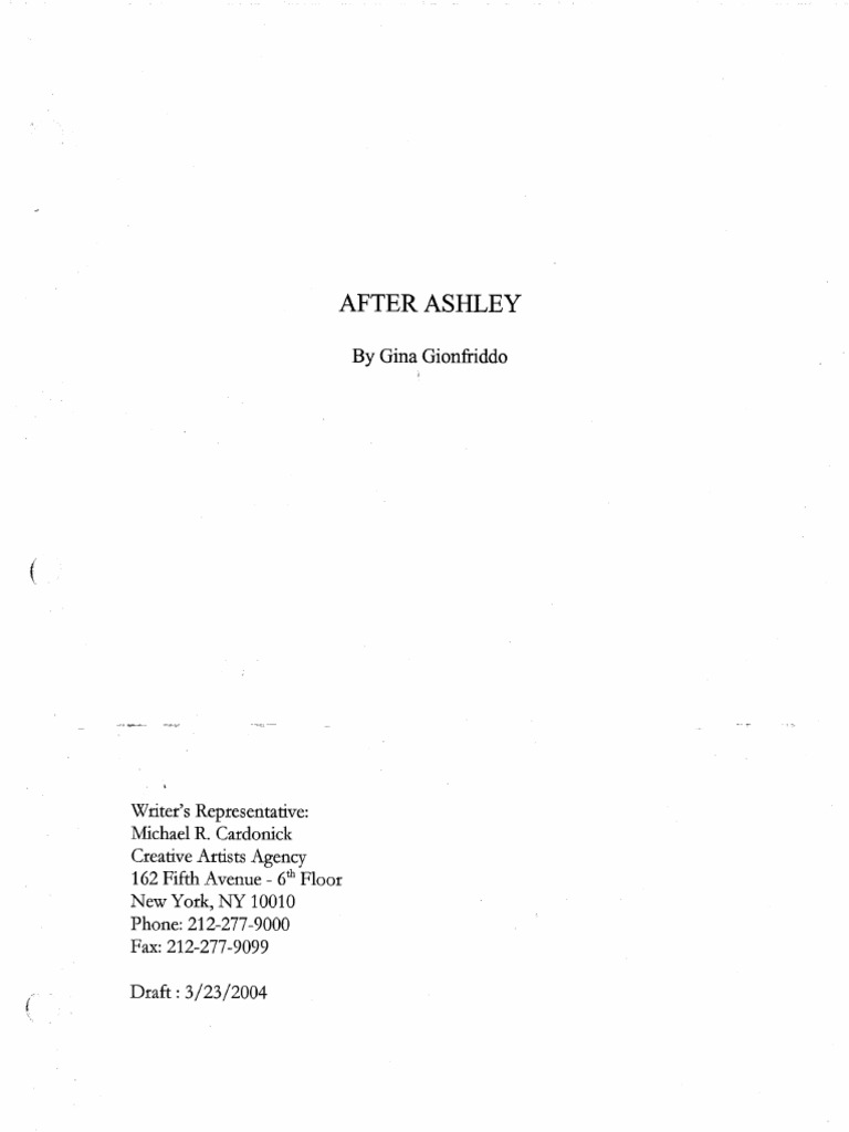 After Ashley | PDF