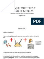 Propiedades y diseño de morteros