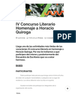 Prisma - IV Concurso Literario Homenaje A Horacio Quiroga