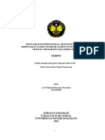 Pengaruh Kondisi Sosial Ekonomi Terhadap Kerusakan Lahan Daerah Aliran Sungai (Das) Kreo Di Kota Semarang Dan Sekitarnya PDF