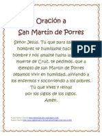 Oración A San Martin de Porres