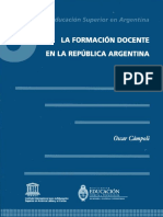 Formación Docente en Argentina