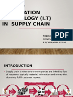 Role of IT in A Supply Chain