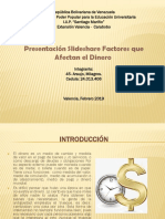 Presentación Slideshare Factores Que Afectan El Dinero 10%