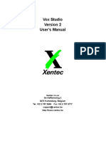 VoxStudio Manual