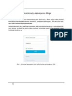 Administracija Wordpress Bloga