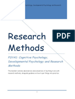 As AQA PSYA1 Research Methods Booklet