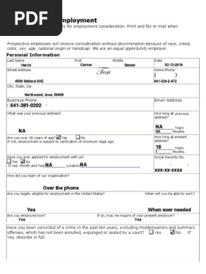 job application 