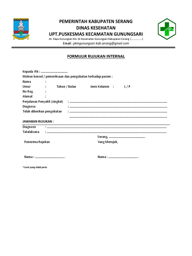 Formulir Rujukan Internal | PDF | Agama & Spiritualitas