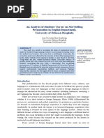 An Analysis of Students Errors On Storyt PDF