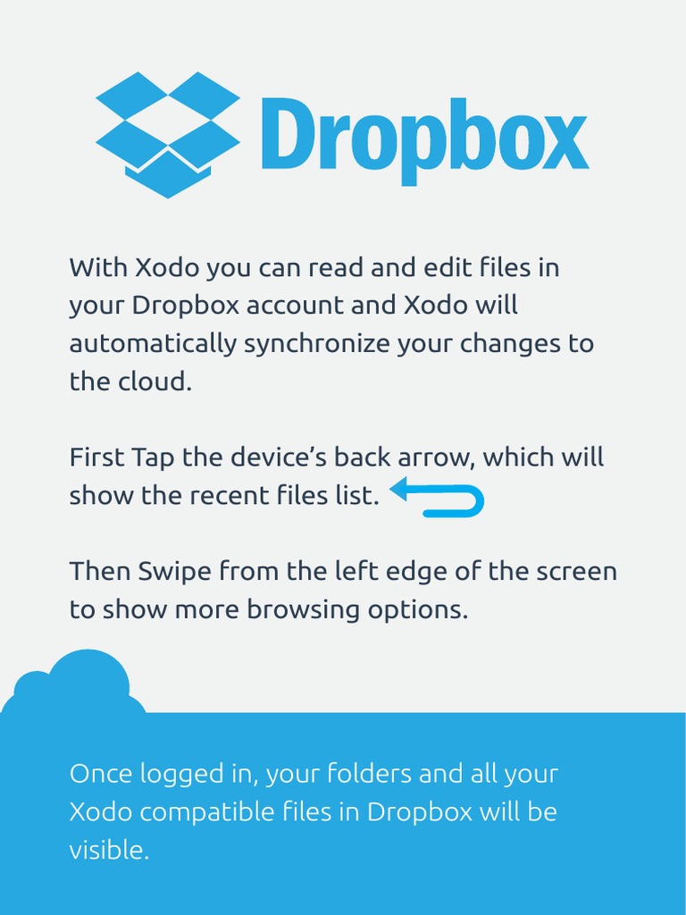 Sync Dropbox Files with Xodo | PDF