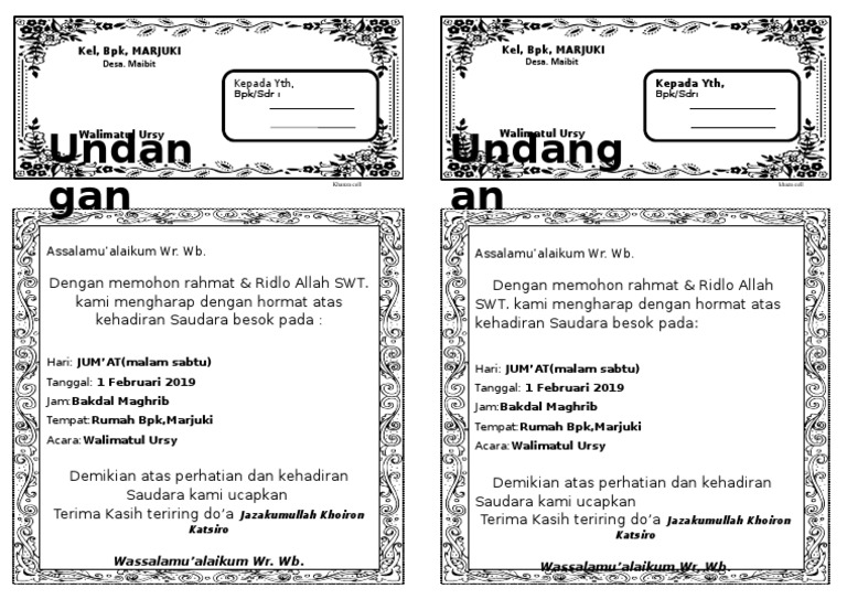 67 Contoh Undangan Anniversary Club Terbaik