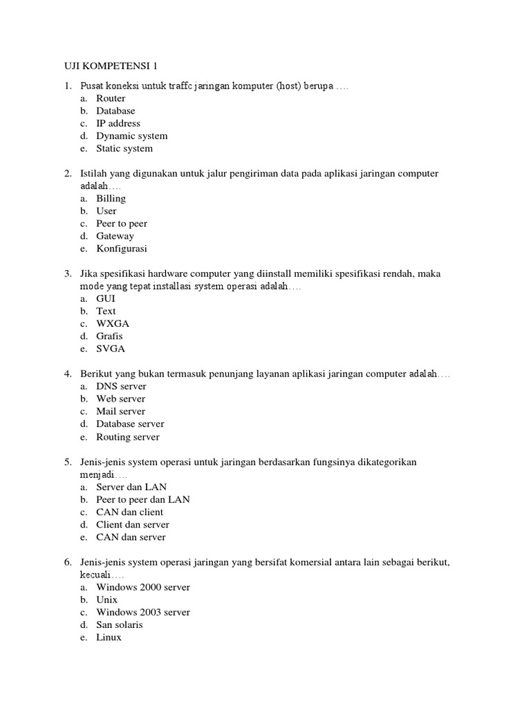 Bahan Latihan Soal Pas Asj Xi Ganjil 2018 Tidak Berjawaban