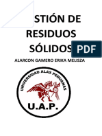 Gestión de Residuos Sólidos