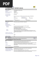 El Dead Weight Tester Fluid-22: Safety Data Sheet