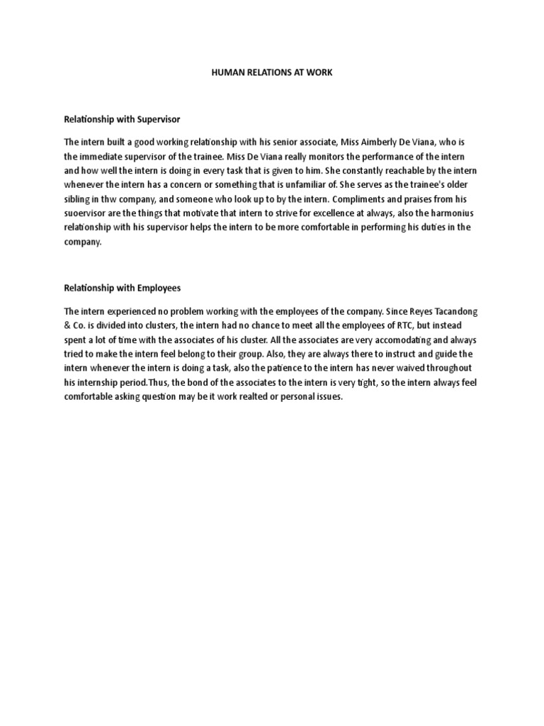 Human Relations | PDF | Wellness