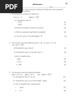 CSEC Mathematics Functions