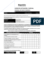 Formato de Evaluación Personal Nuevo Ingreso