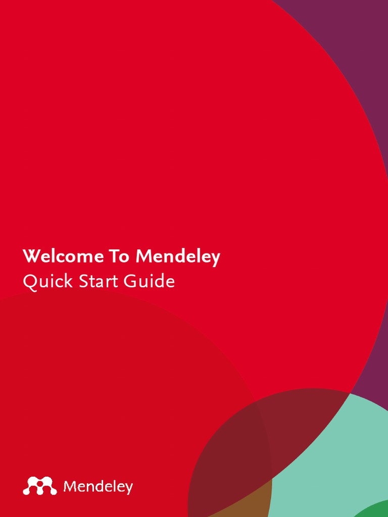 Mendeley Quick Start Guide for Researchers | PDF | Libraries | Tab (Gui)