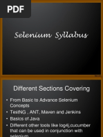 Selenium Course Content