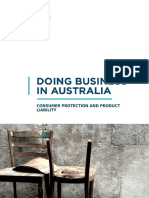 Doing Business in Australia - Consumer Protection and Product Liability