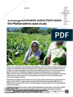 Should Governments Waive Farm Loans - The Maharashtra Case Study - CNP WIRE