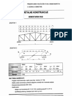 Metalne Konstrukcije 1 - Riješen Program (Oba Zadatka)