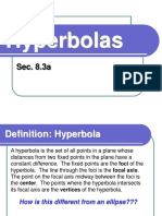 Hyperbolas: Sec. 8.3a